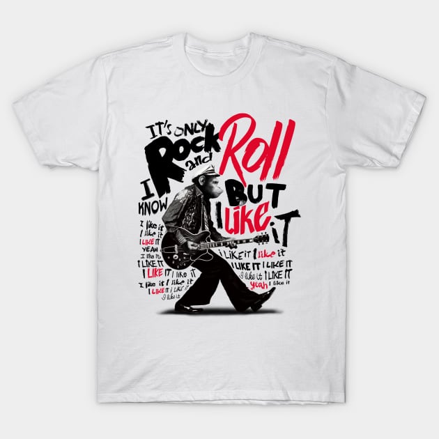 Rock and Roll Chimp T-Shirt by primate